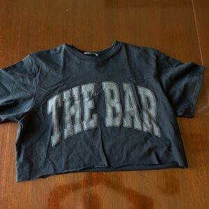 The Bar cropped tee